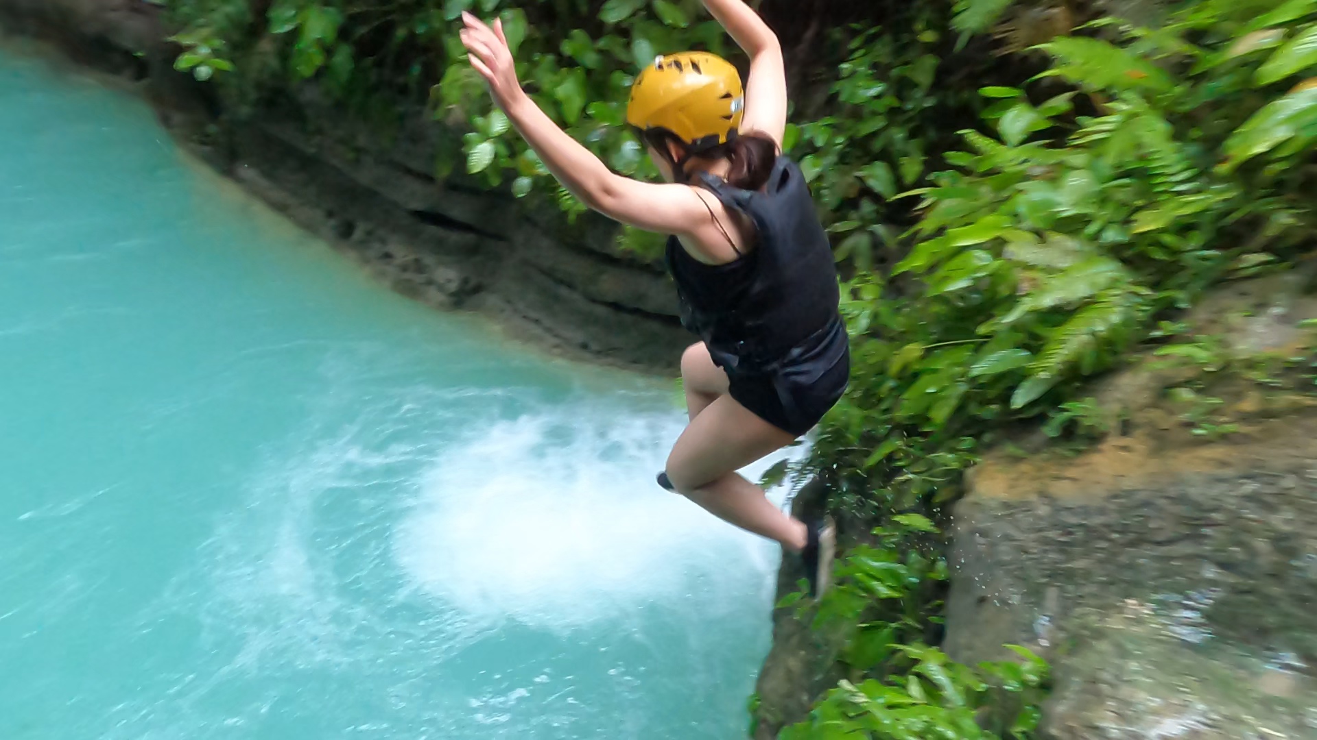 Real guest photo &mdash; private Kawasan canyoneering tour by Cebu OK Travel