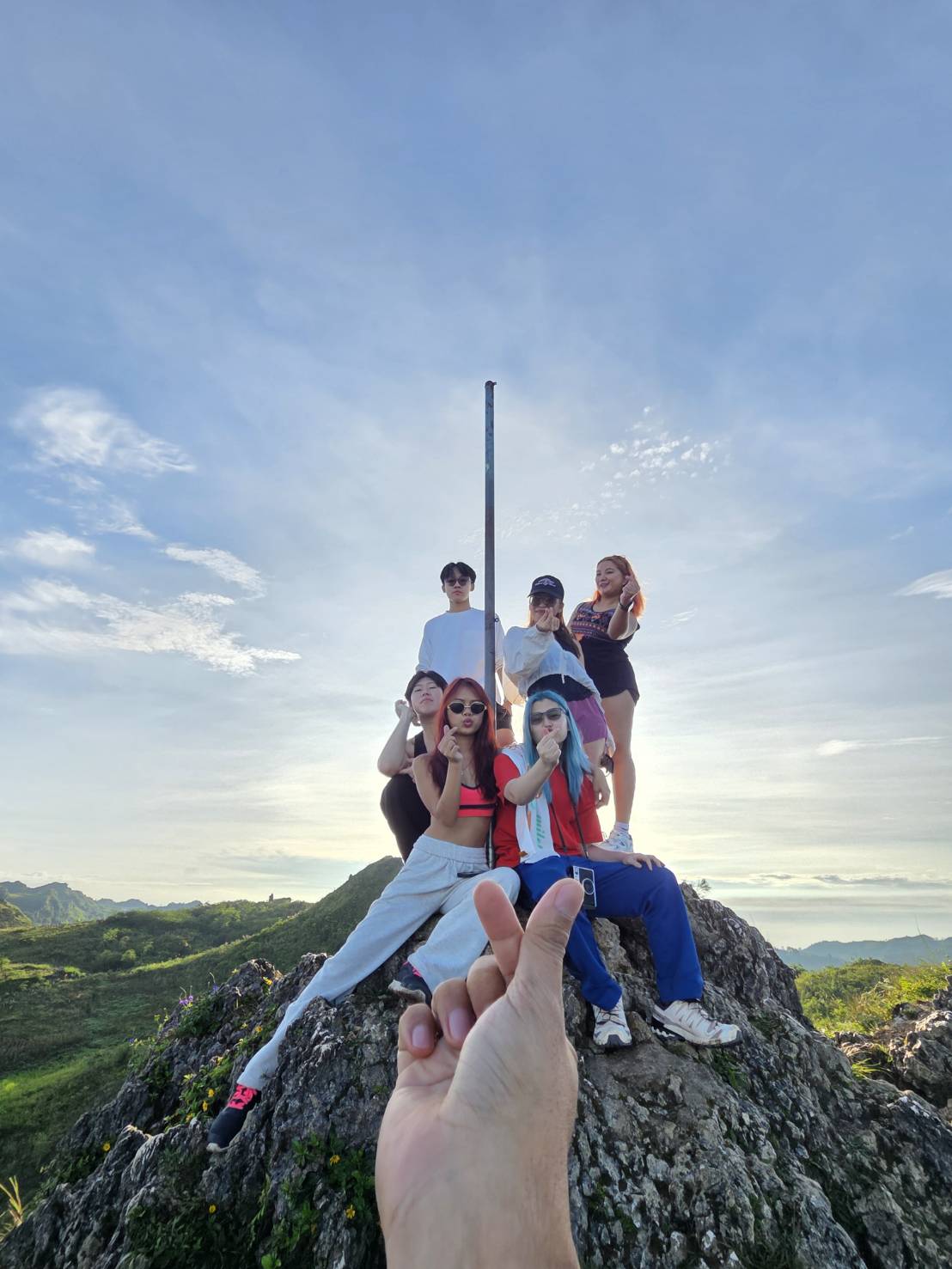 Guest photo — group at summit of Osmeña Peak, Cebu