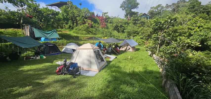 Guest photo — overnight camping on Cebu mountain trek
